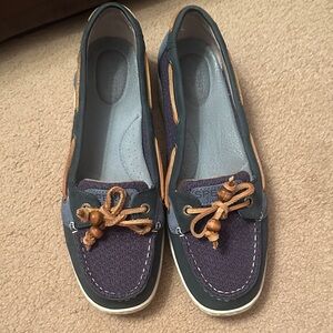 Sperry Women's Blue and Brown Loafers